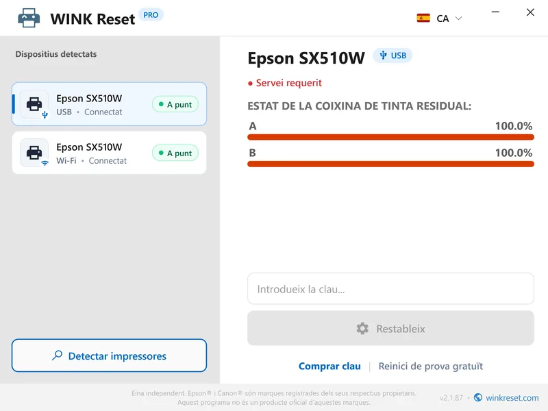 descarregar programa gratis per reiniciar coixinets epson