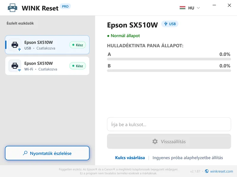 epson tintaparna szamlalok sikeresen nullazva