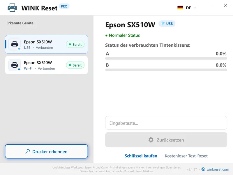 epson tintenkissen zaehler erfolgreich auf null zurueckgesetzt