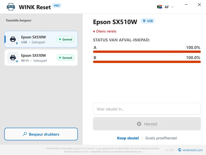 laai gratis epson ink kussing herstel program af