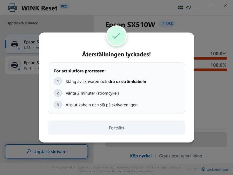 wink reset blackkudde wic lyckad omstart sv
