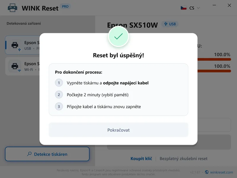 wink reset odpadni nadobka wic uspech restart cs