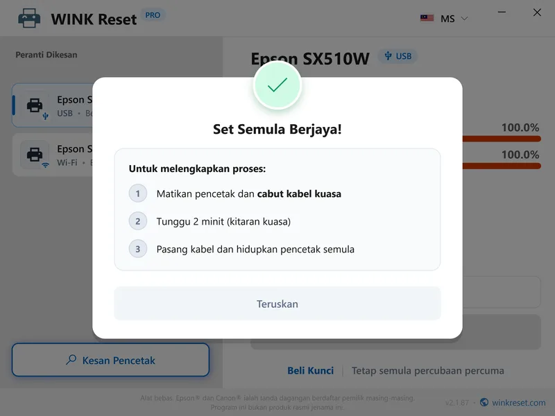 wink reset pad dakwat wic berjaya mula semula ms
