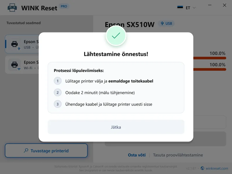 wink reset tindipadi wic edu taaskaivita et