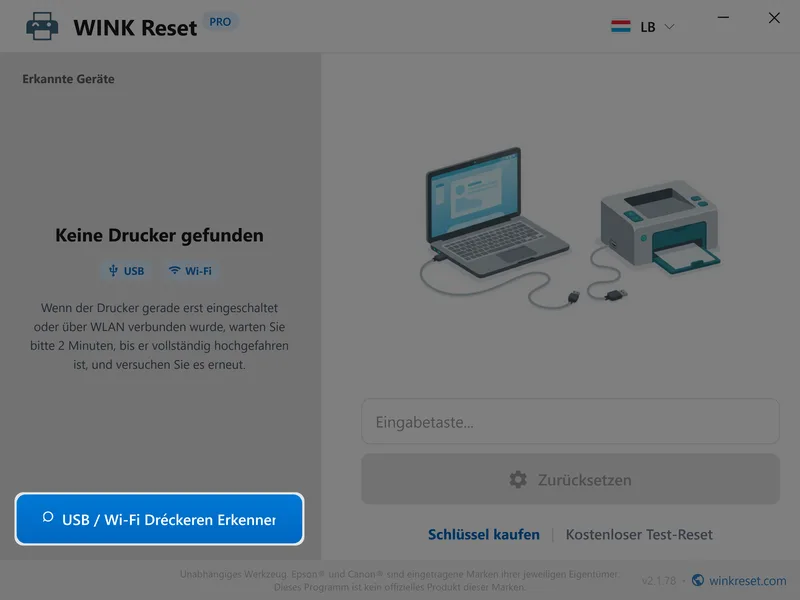 wink waste ink counter wic detect printers lb